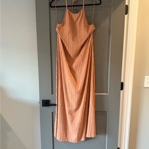 Vici Ribbed Backless Slip Dress for Cocktail